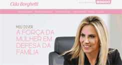 Desktop Screenshot of cidaborghetti.com.br